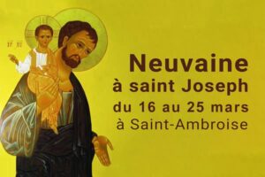 Neuvaine à Saint Joseph 2026 - Bannière