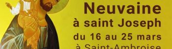Neuvaine à Saint Joseph 2026 - Bannière