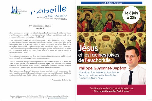 Feuille paroissiale – 7ème dimanche de Pâques – Année A