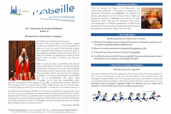 FIP 13eme dimanche TO 2026 Flyer