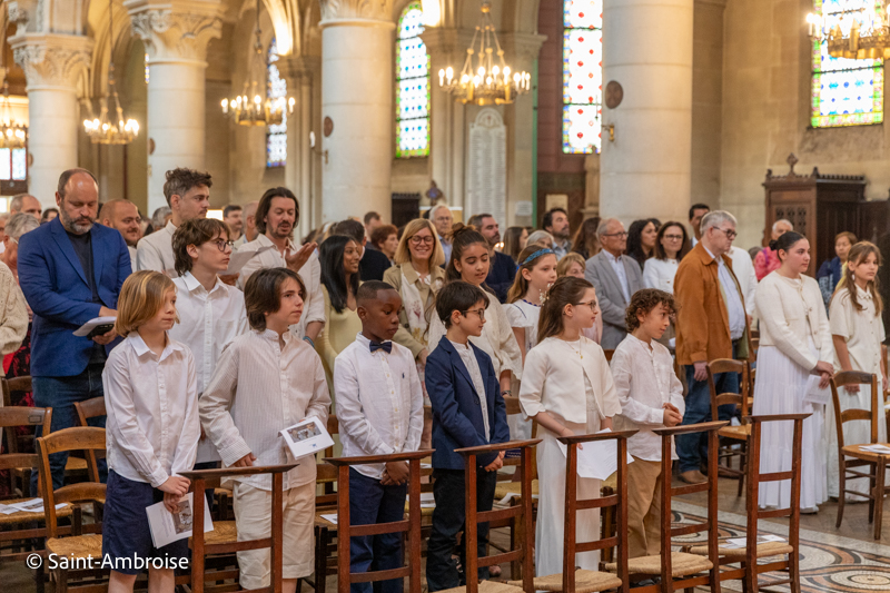 1ère communion 2026 des enfants à Saint Ambroise